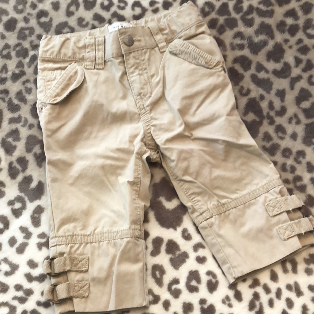 Old Navy Khaki Tan Crop Utility Pant 5 Pocket Size 2t - Picture 4 of 14